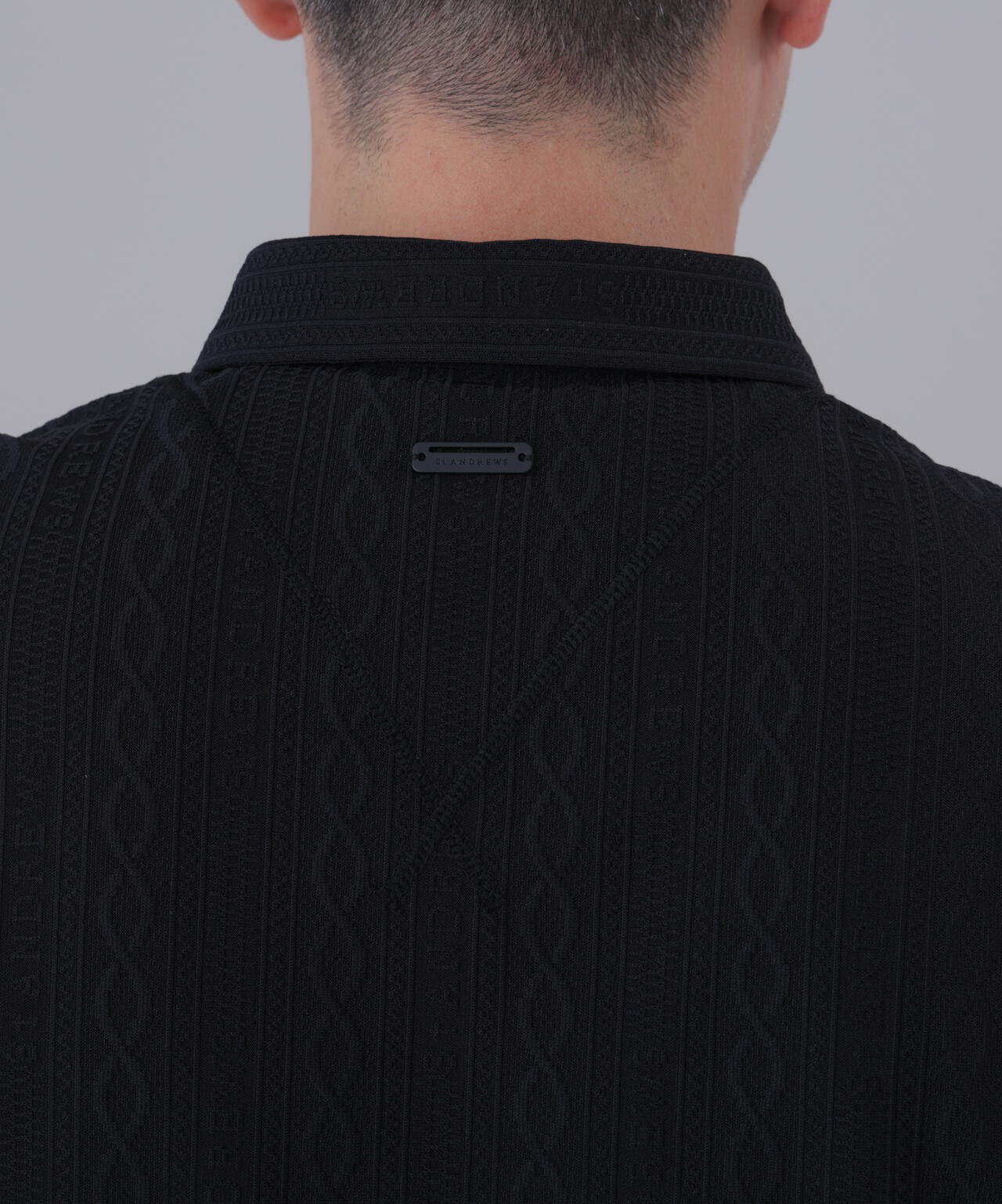 縄柄リンクス半袖シャツ (MENS)