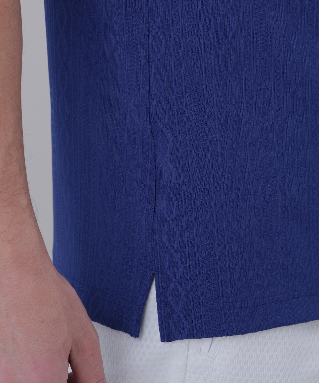 縄柄リンクス半袖シャツ (MENS)