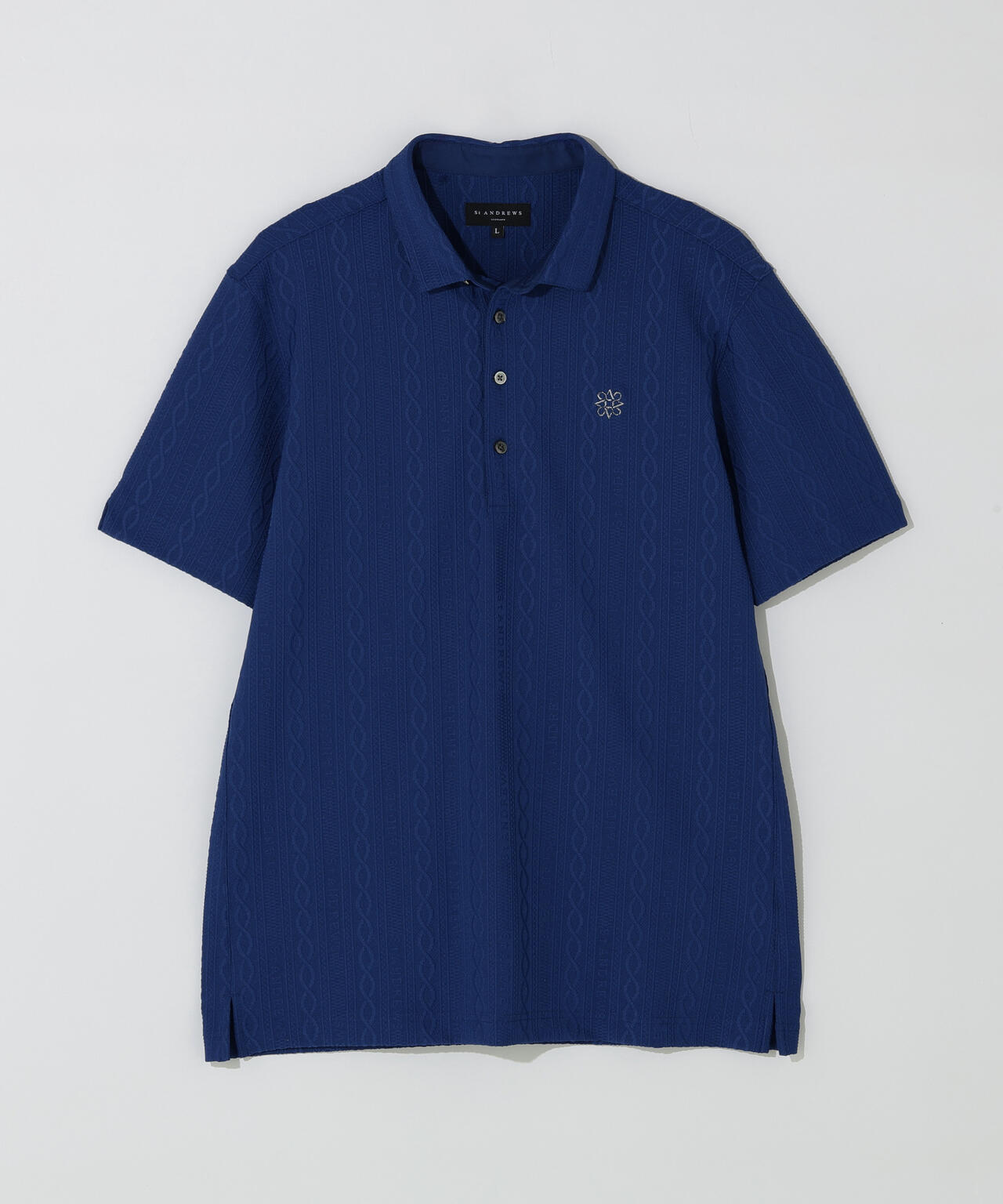 縄柄リンクス半袖シャツ (MENS)