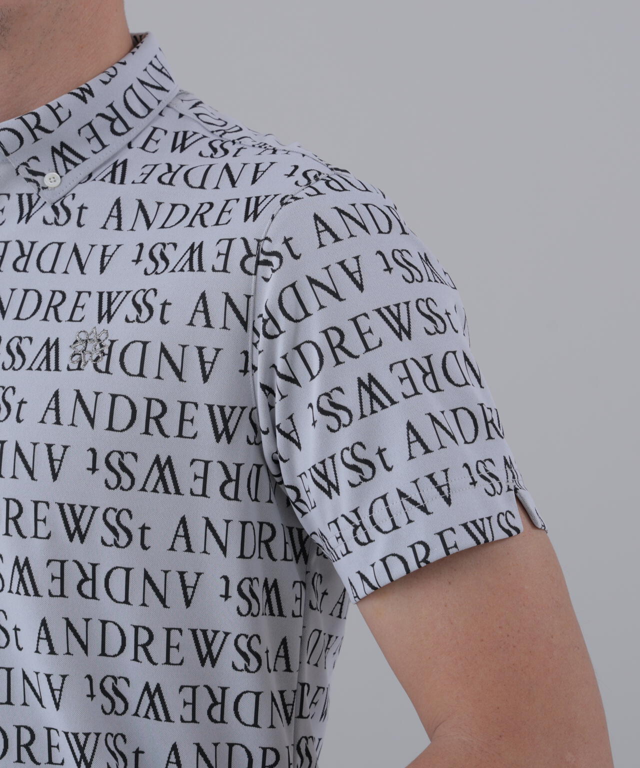 ダブルロゴジャガード半袖シャツ (MENS)