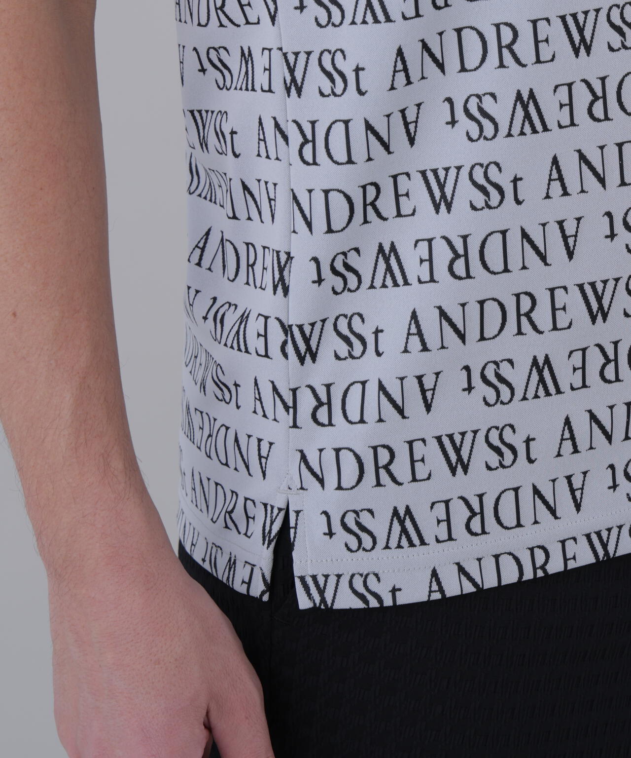 ダブルロゴジャガード半袖シャツ (MENS)