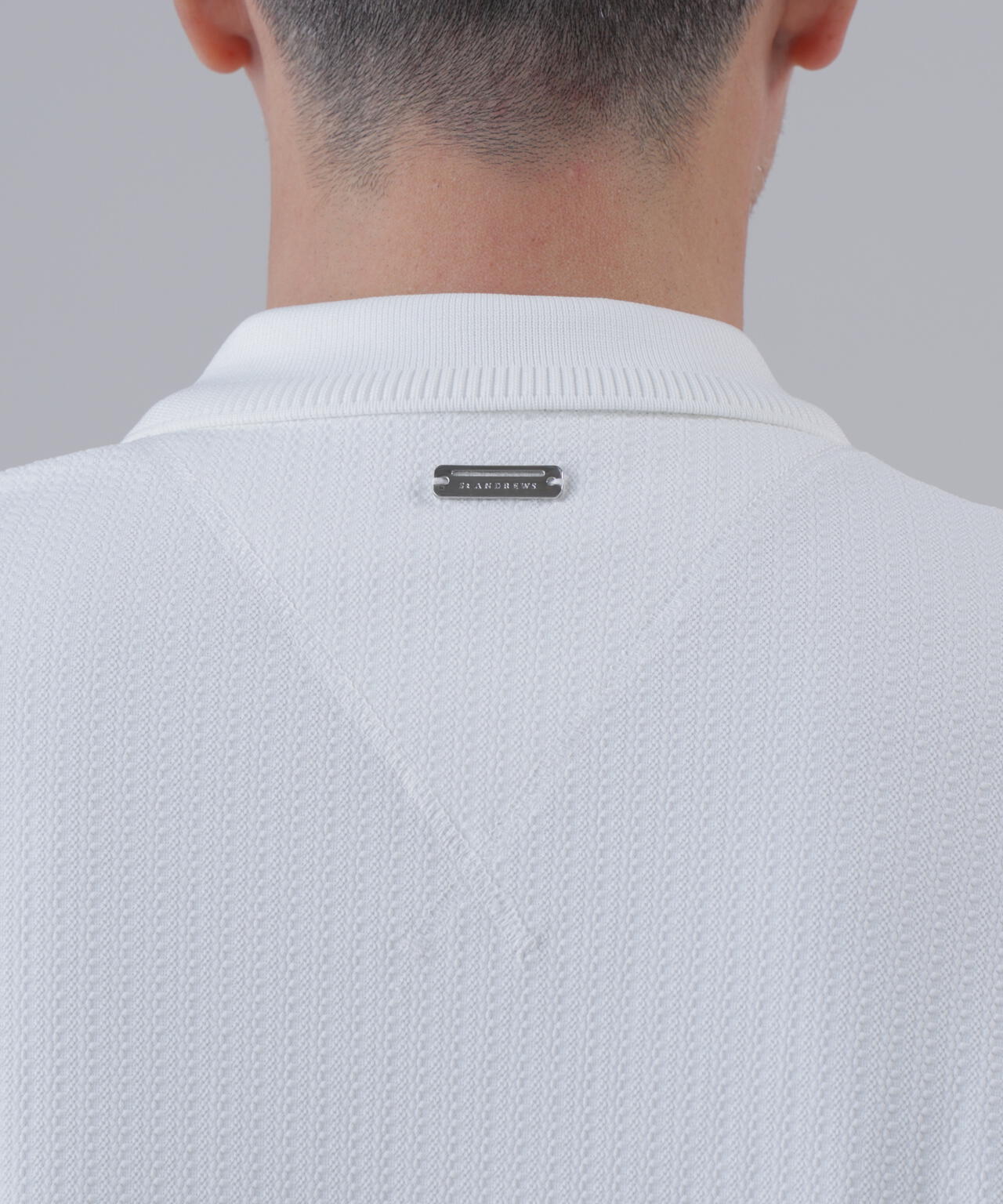 【UVカット】サッカージャガード半袖ポロシャツ (MENS)