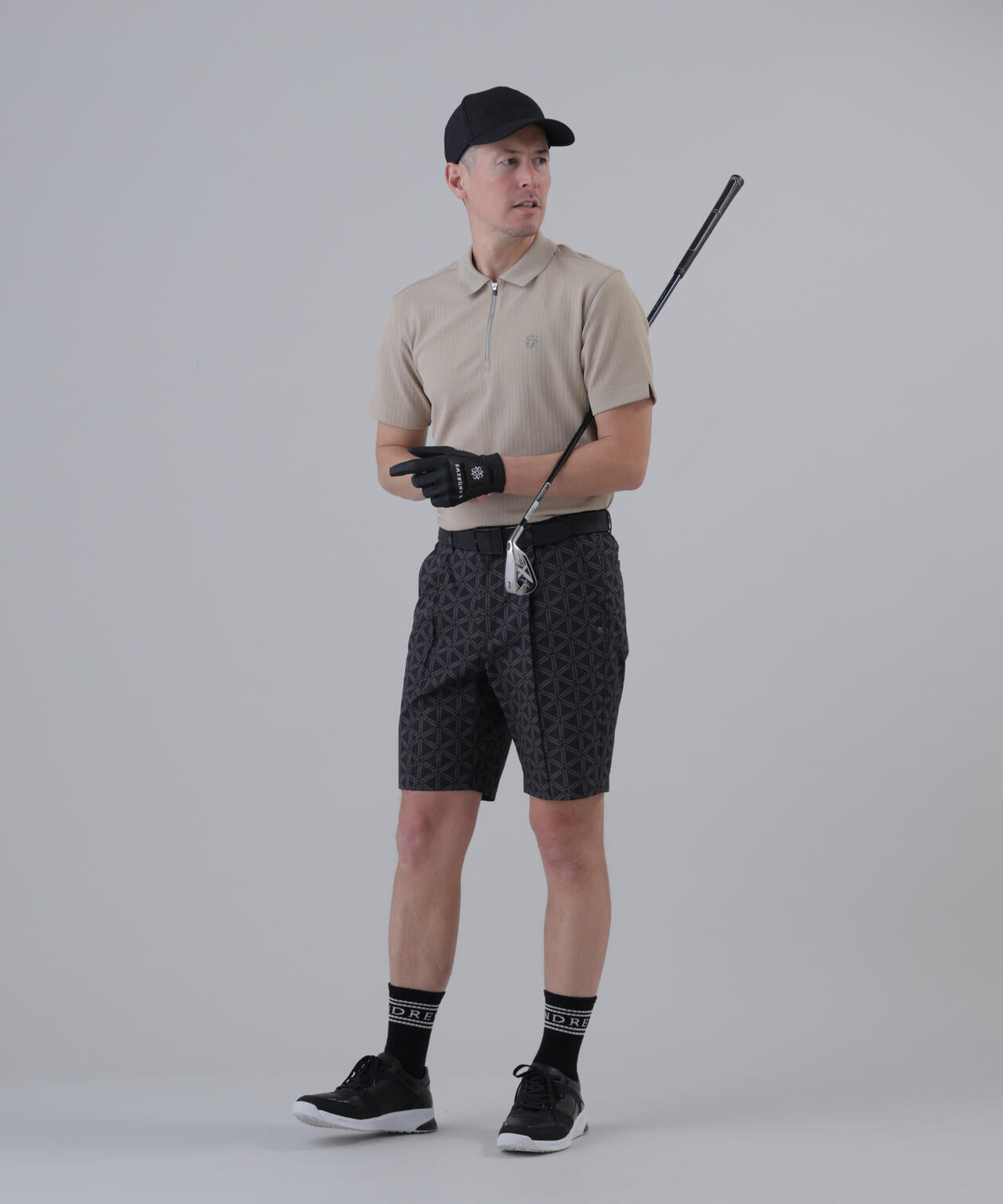 【UVカット】サッカージャガード半袖ポロシャツ (MENS)