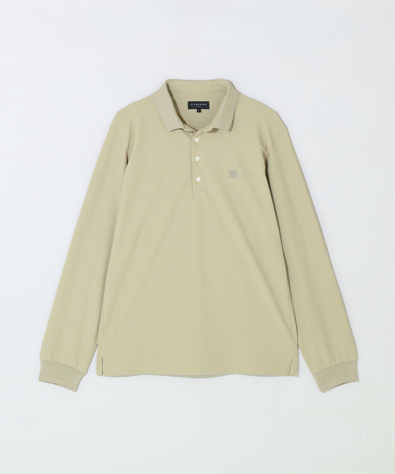 SPX裏使いジャガード長袖ポロ (MENS)