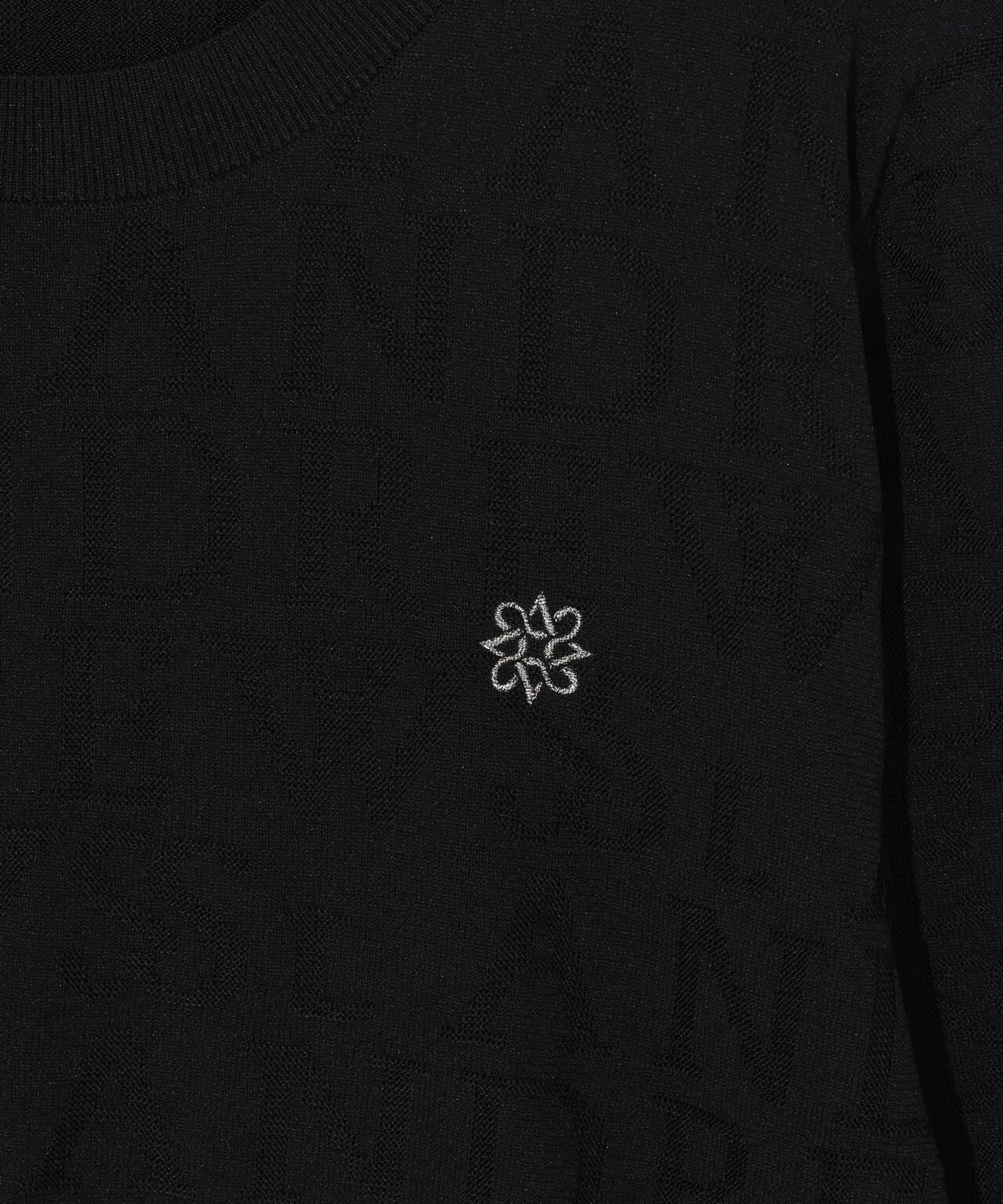 ダブルロゴジャガードクルーネックニットプルオーバー (MENS)