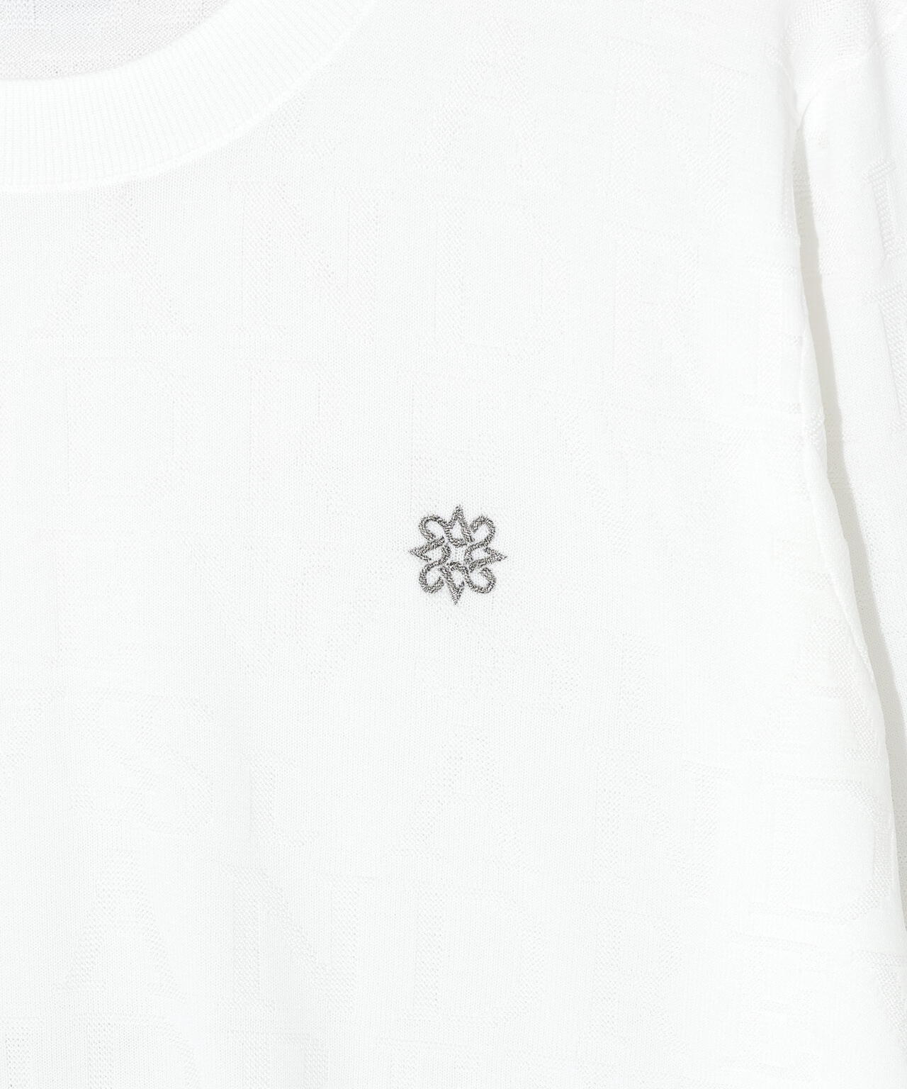 ダブルロゴジャガードクルーネックニットプルオーバー (MENS)