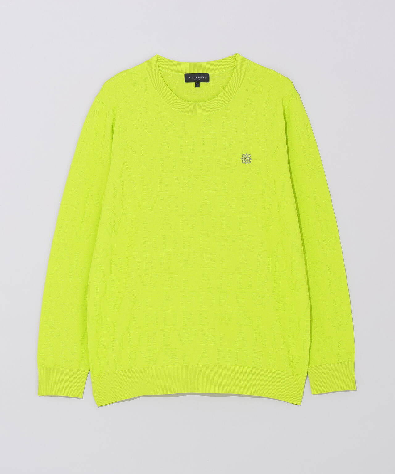 ダブルロゴジャガードクルーネックニットプルオーバー (MENS)