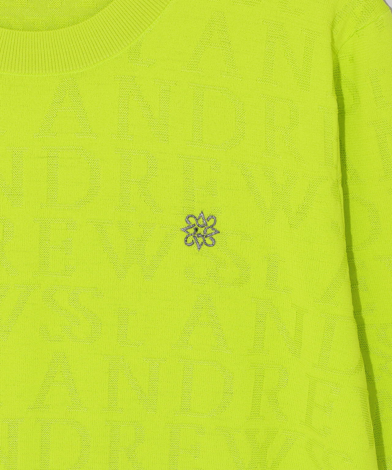 ダブルロゴジャガードクルーネックニットプルオーバー (MENS)