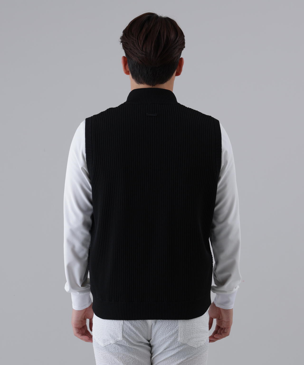 ジップアップニットベスト (MENS)