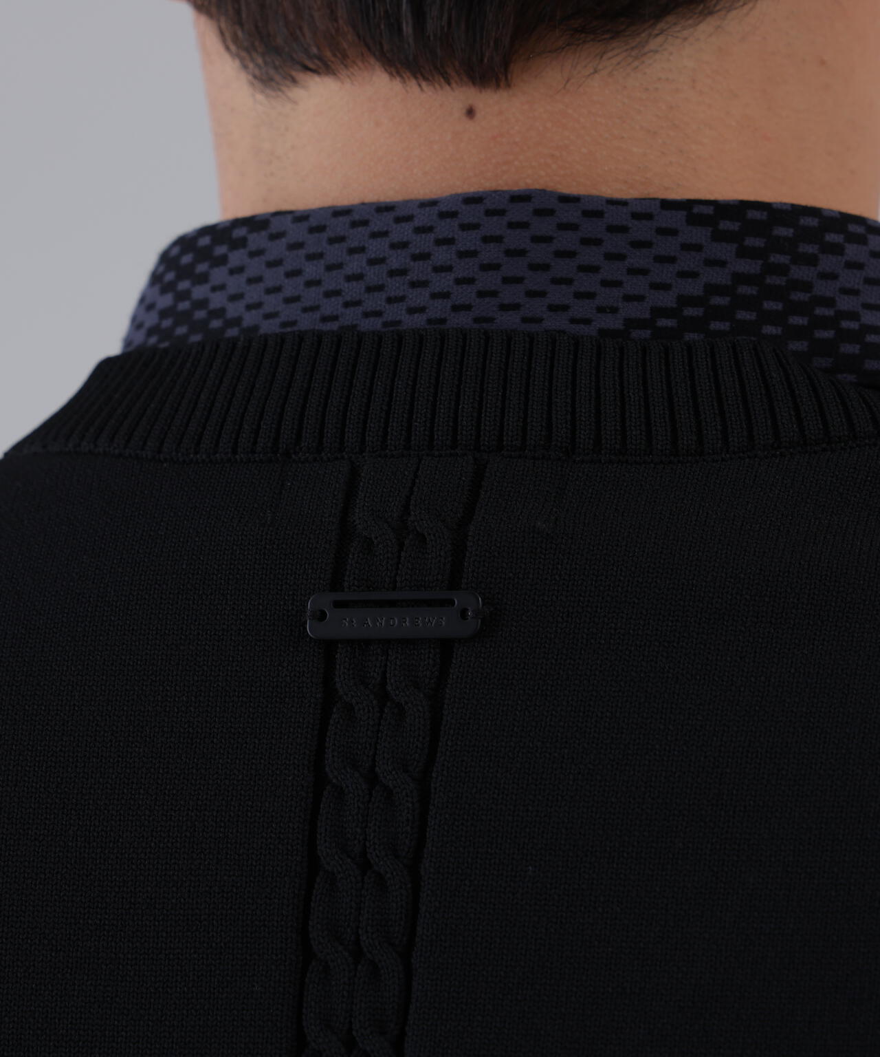 9GケーブルVネックニットベルトプルオーバー (MENS)