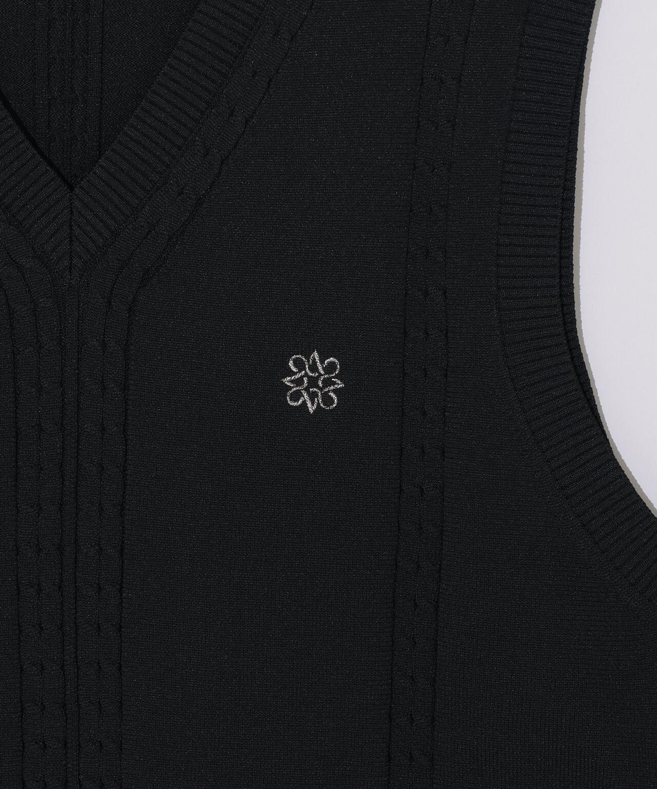9GケーブルVネックニットベルトプルオーバー (MENS)