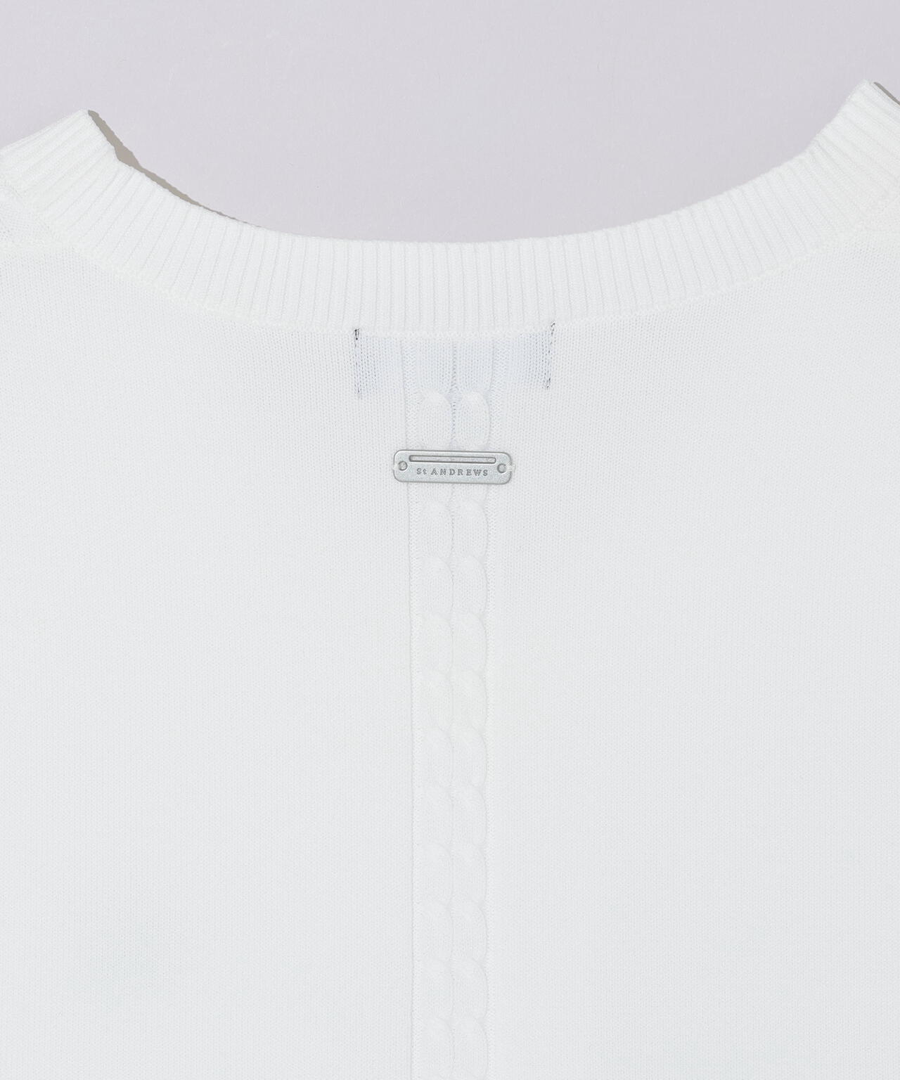 9GケーブルVネックニットベルトプルオーバー (MENS)