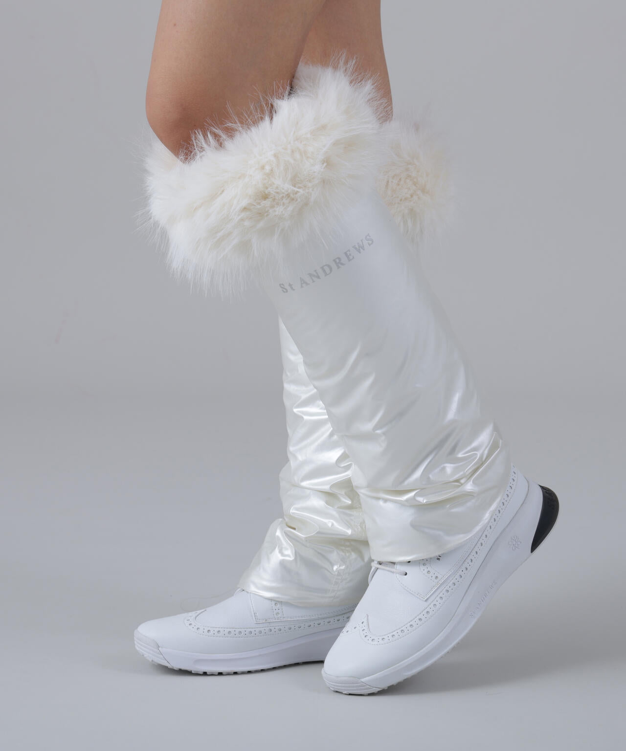 ポリエステルタフタ×ファーレッグウォーマー (WOMENS)