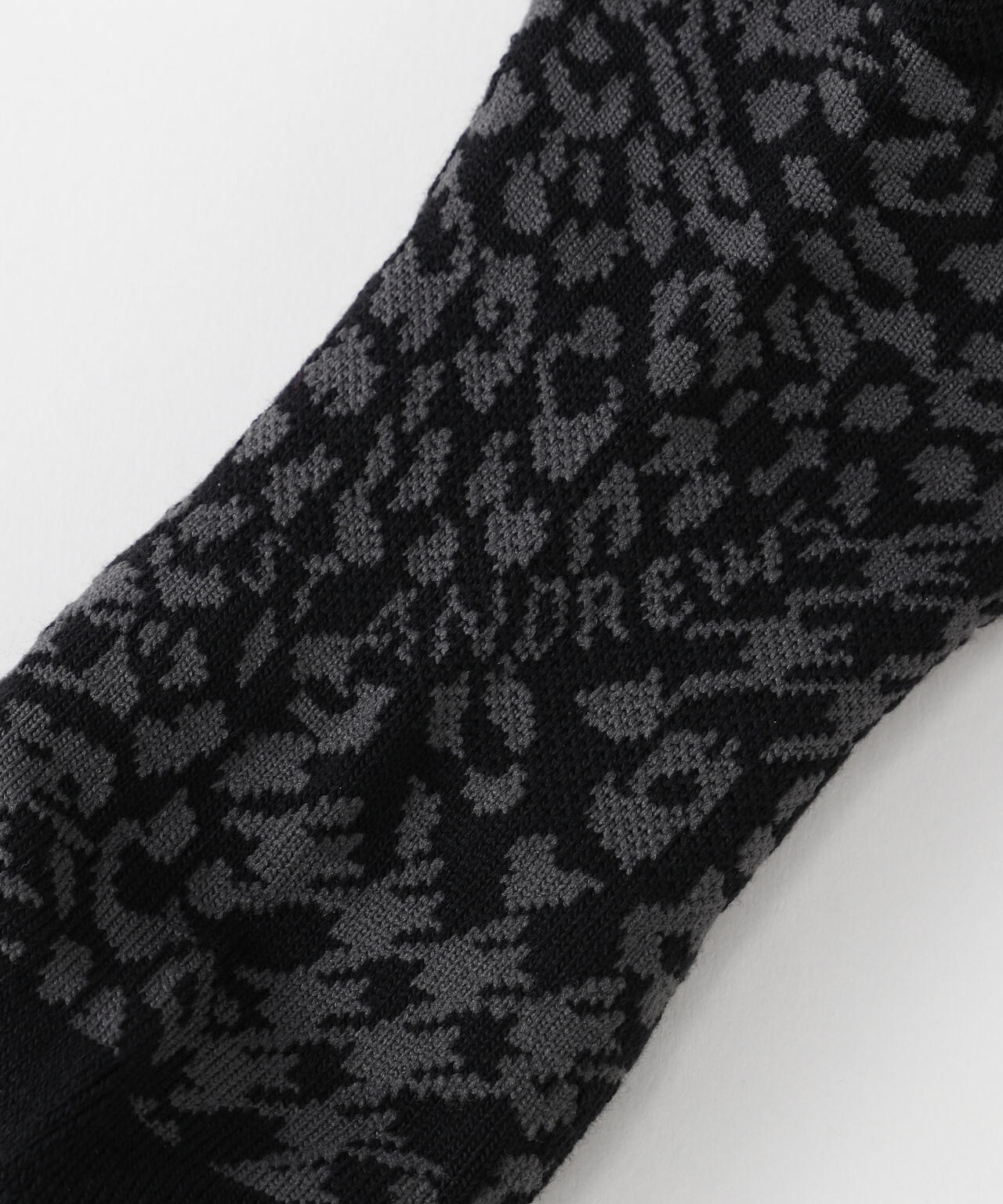 千鳥レオパードアンクルソックス (WOMENS)