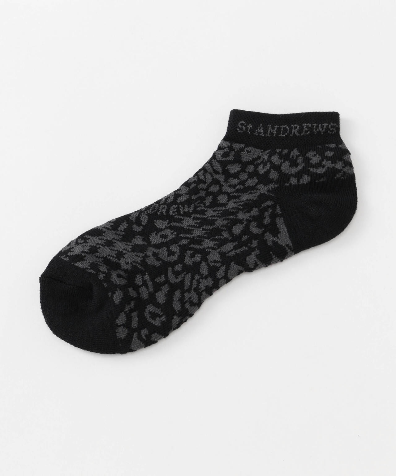千鳥レオパードアンクルソックス (WOMENS)