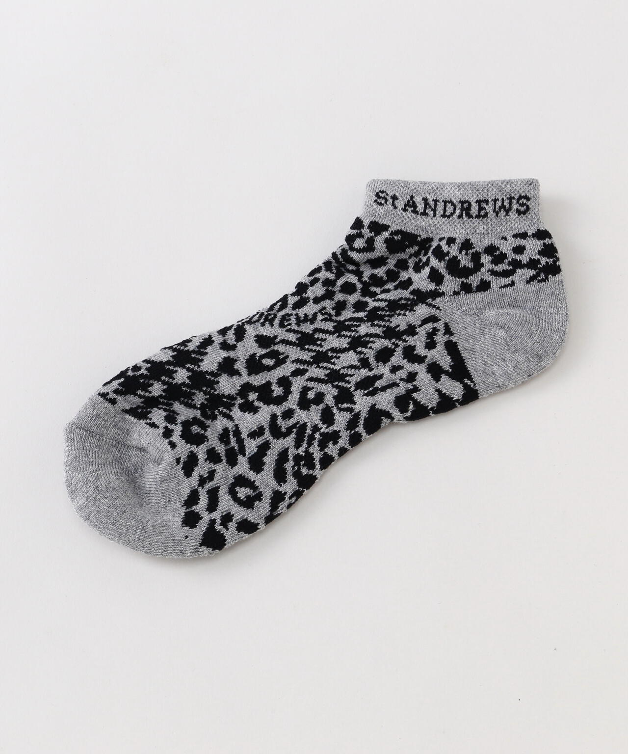 千鳥レオパードアンクルソックス (WOMENS)