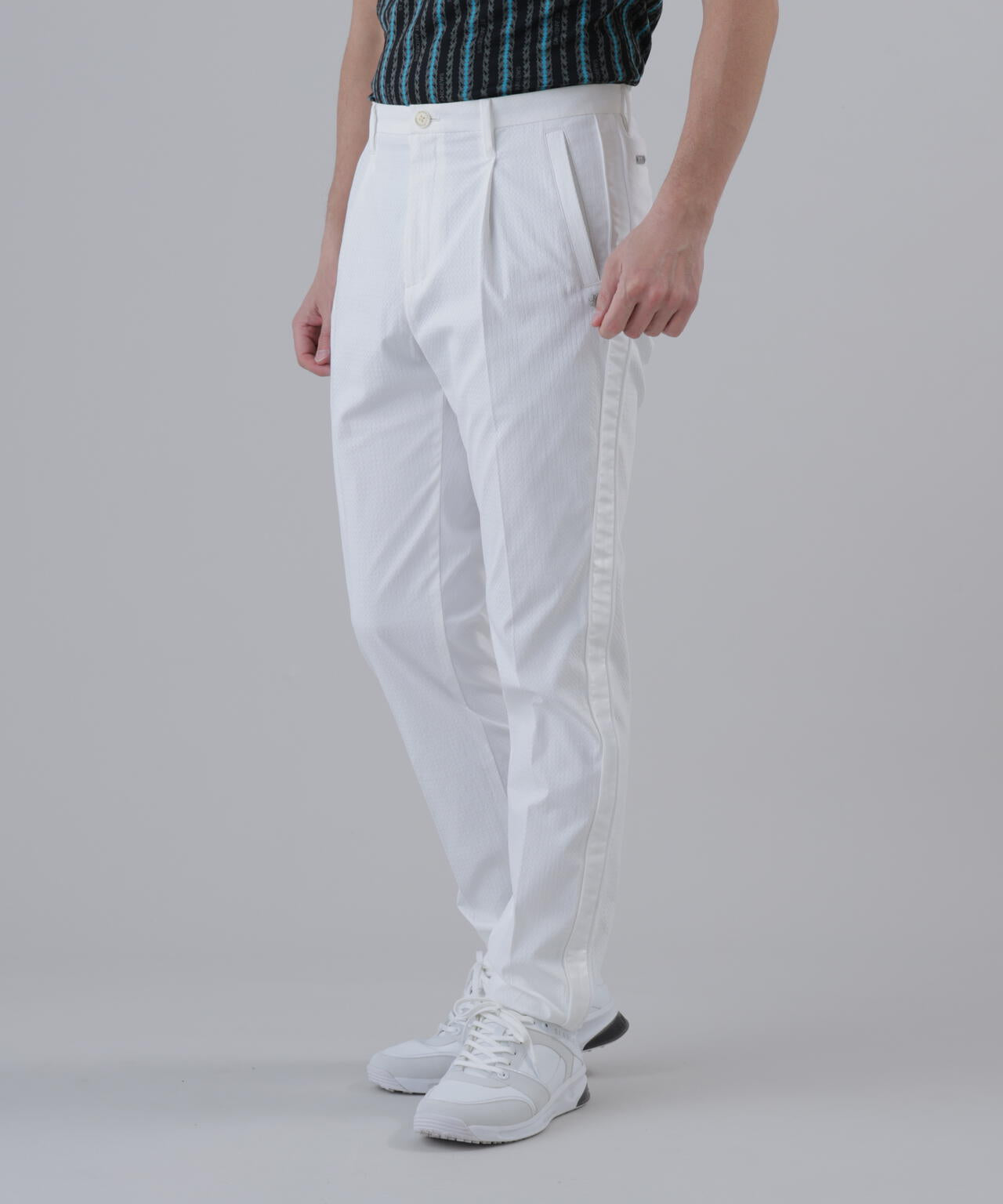 【ストレッチ】ストレッチジャガードパンツ (MENS)