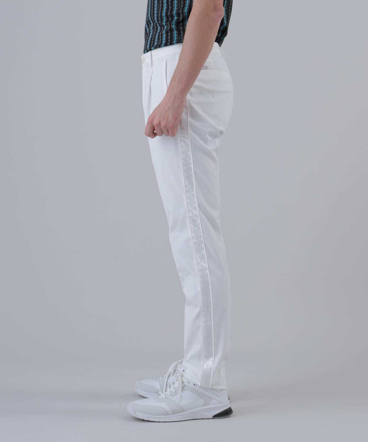 【ストレッチ】ストレッチジャガードパンツ (MENS)