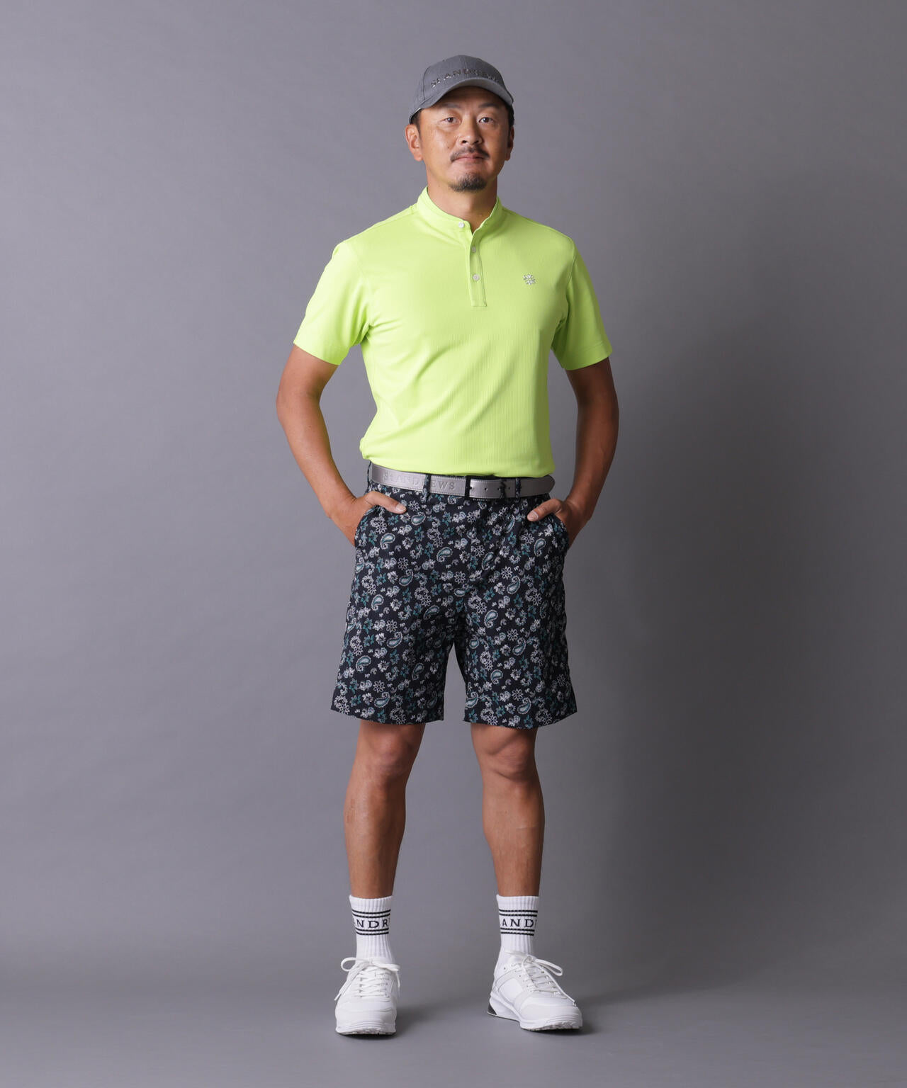 【ストレッチ】ケルトリーフプリントショートパンツ (MENS)