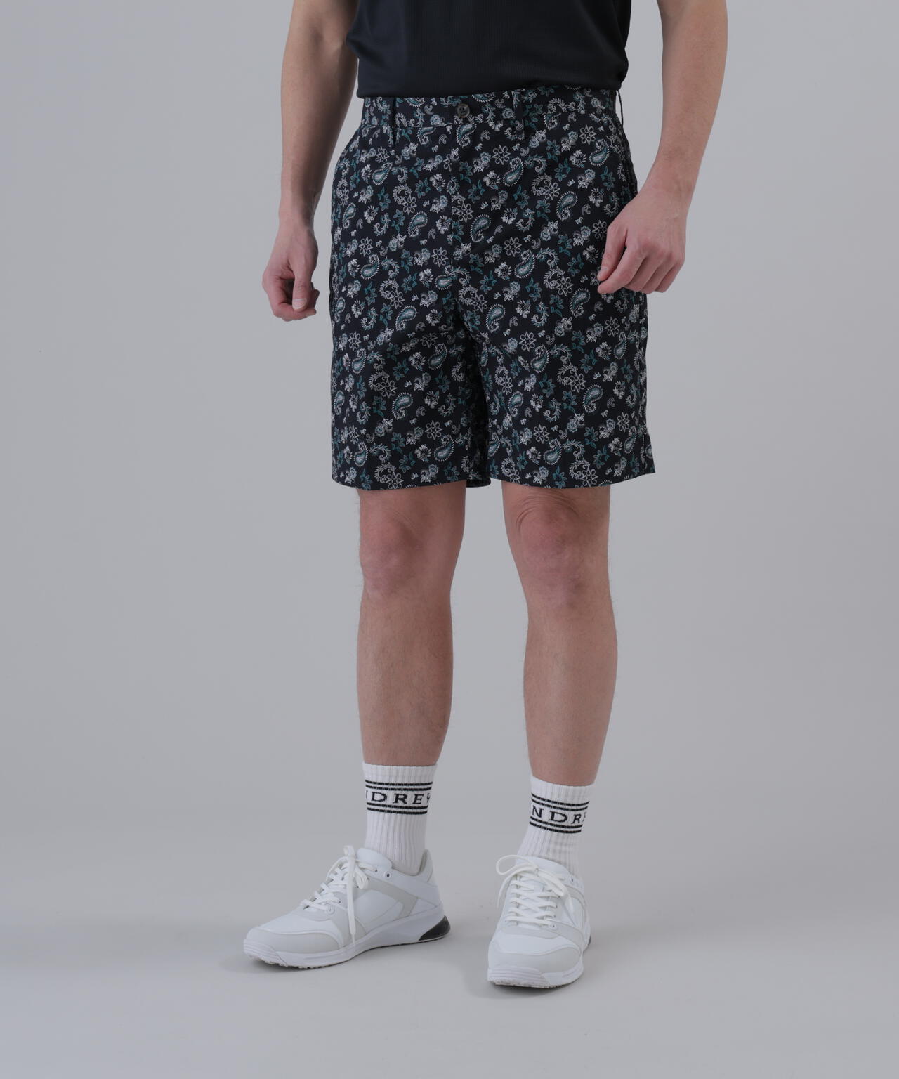 【ストレッチ】ケルトリーフプリントショートパンツ (MENS)