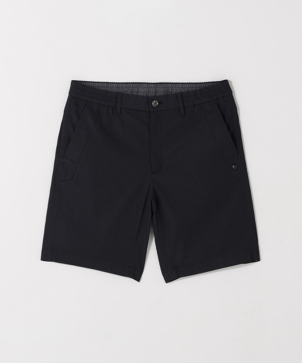 【ストレッチ】格子ジャガードショートパンツ (MENS)