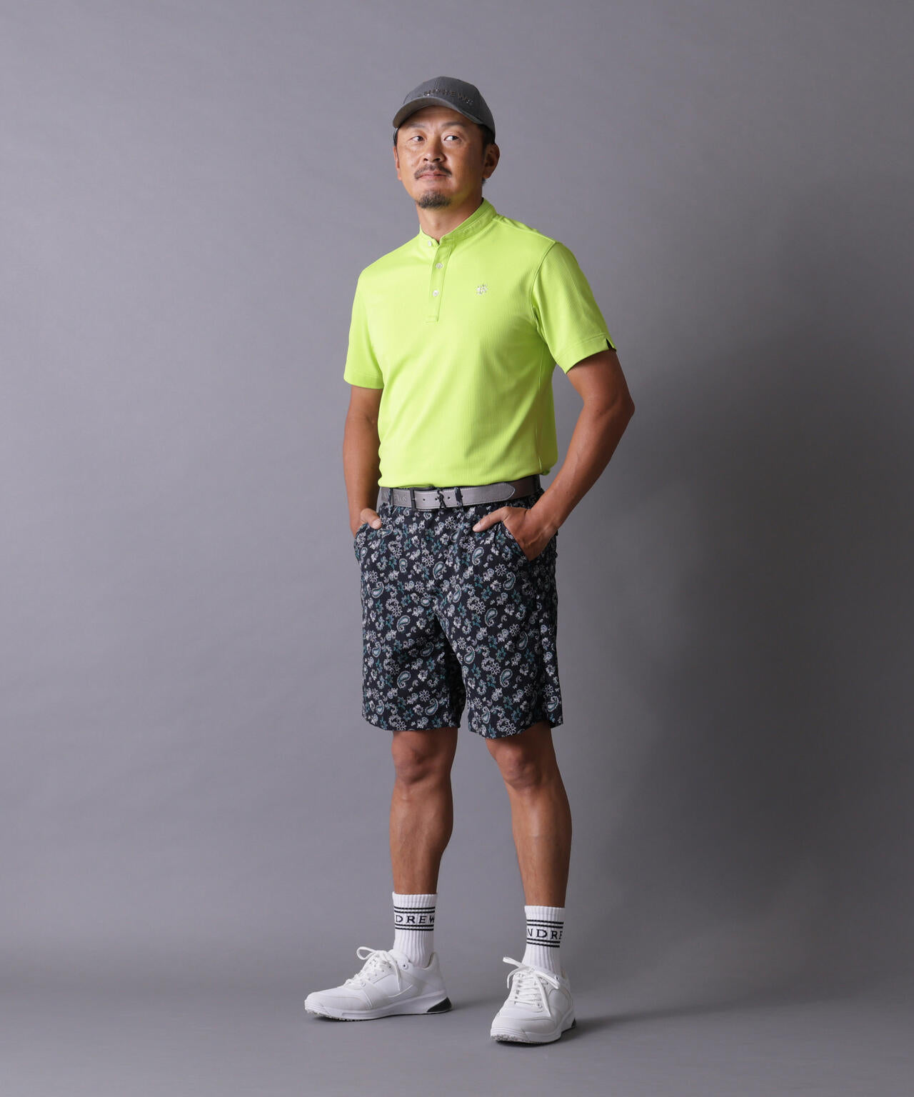 【吸水速乾】【UVカット】ボックスベアメッシュ半袖ポロシャツ (MENS)