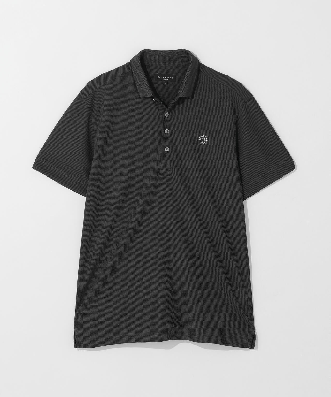 ドットバーズアイ半袖ポロシャツ (MENS)