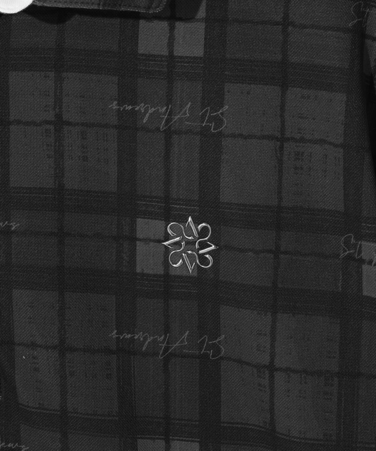 チェックプリント半袖シャツ (MENS)
