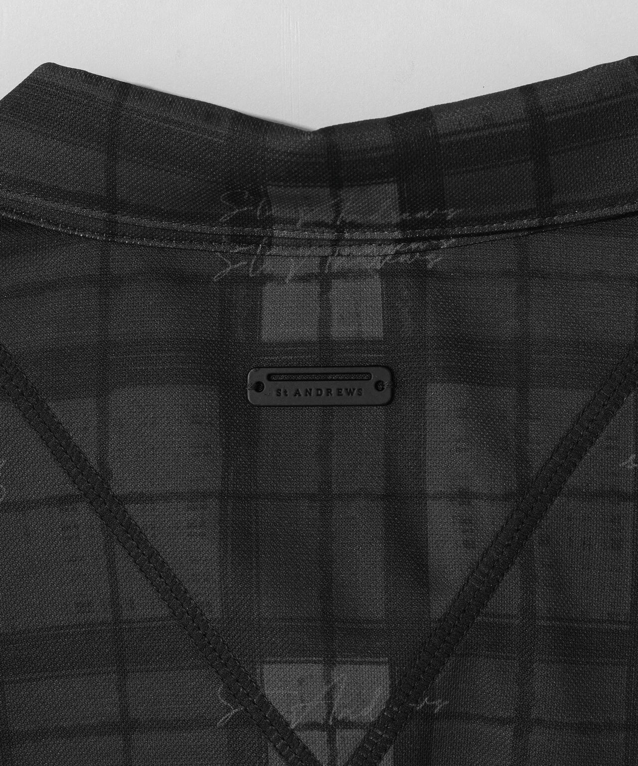 チェックプリント半袖シャツ (MENS)