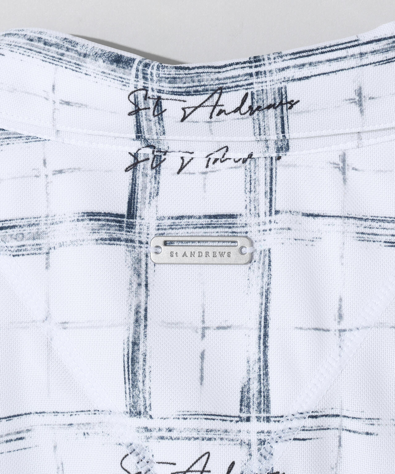 チェックプリント半袖シャツ (MENS)