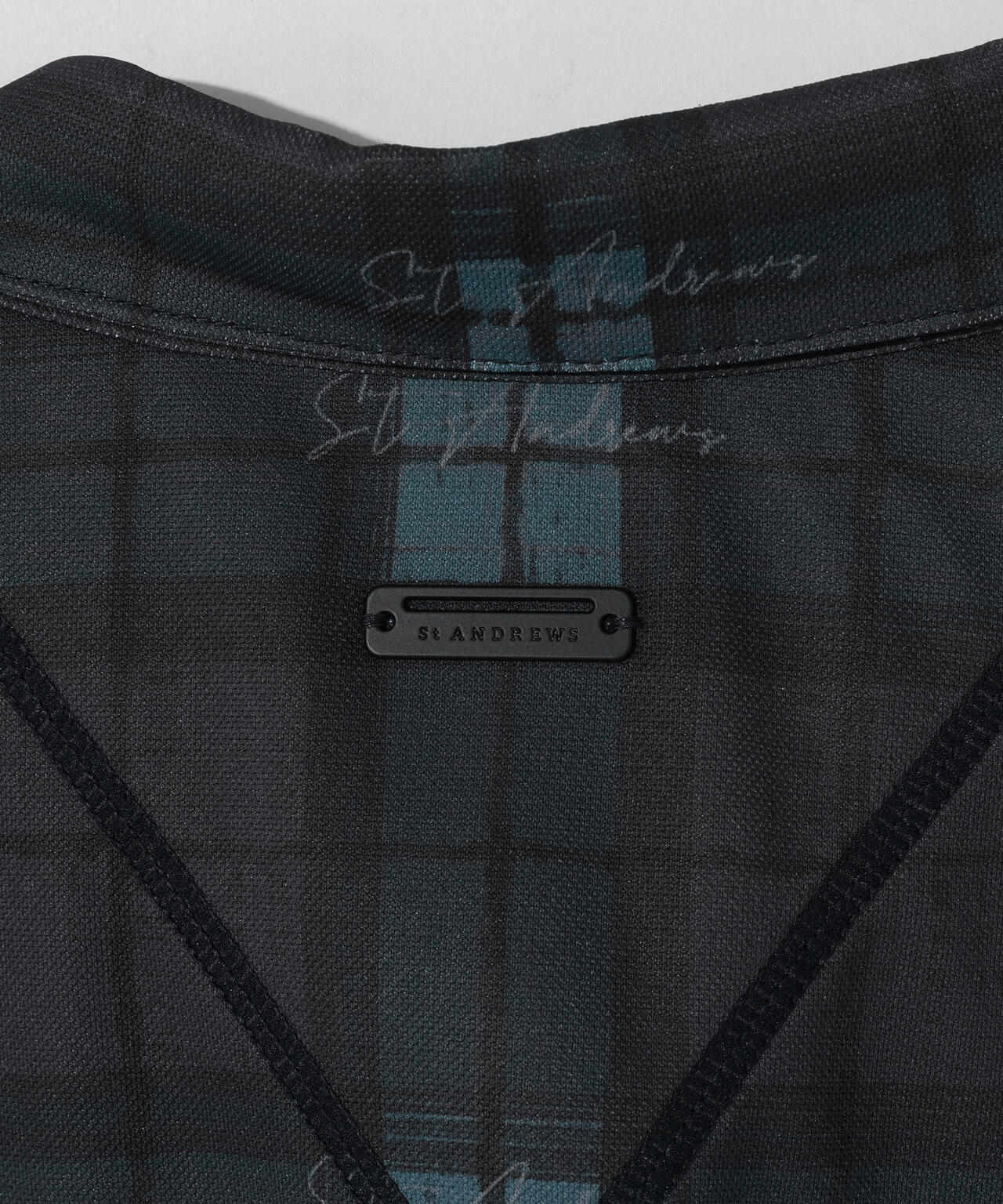 チェックプリント半袖シャツ (MENS)