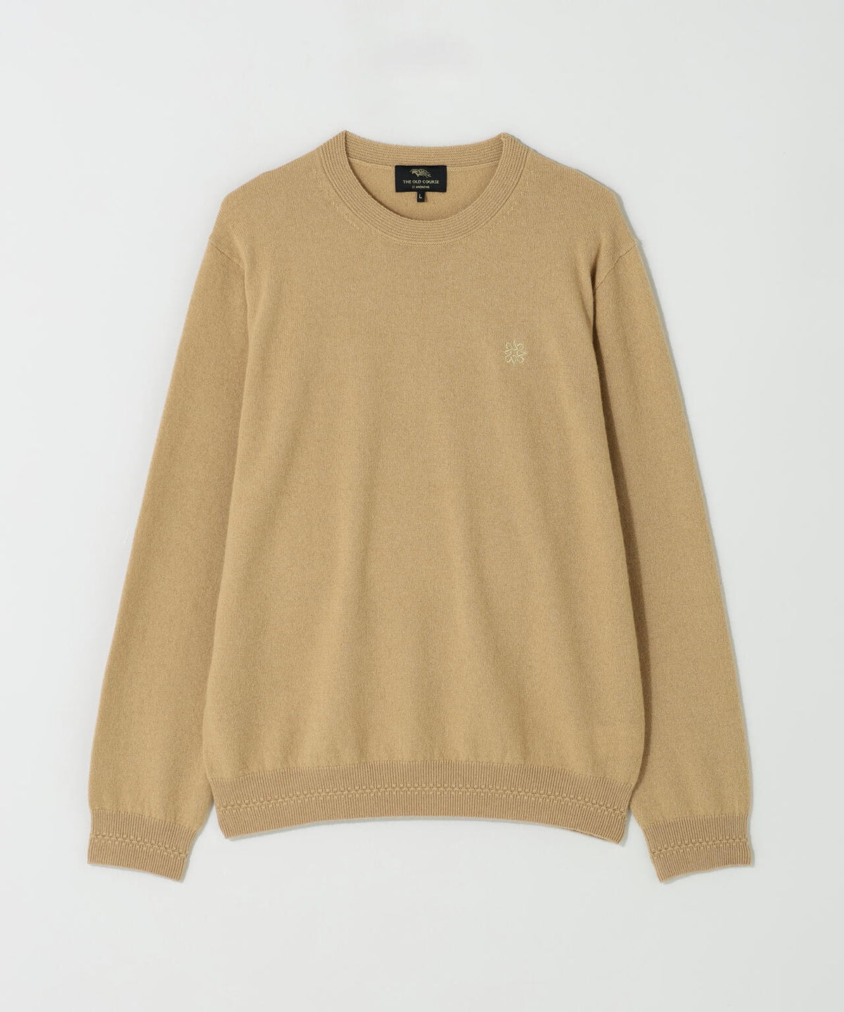 12Gカシミヤクルーネックニットプルオーバー (MENS)