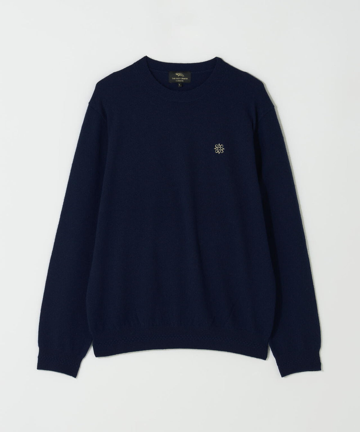 12Gカシミヤクルーネックニットプルオーバー (MENS)