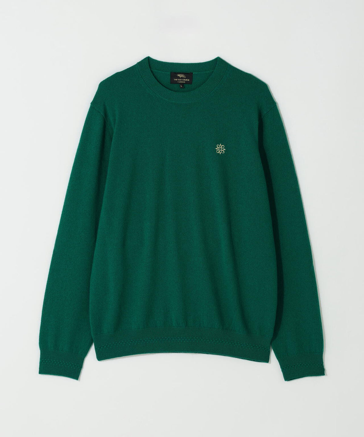 12Gカシミヤクルーネックニットプルオーバー (MENS)