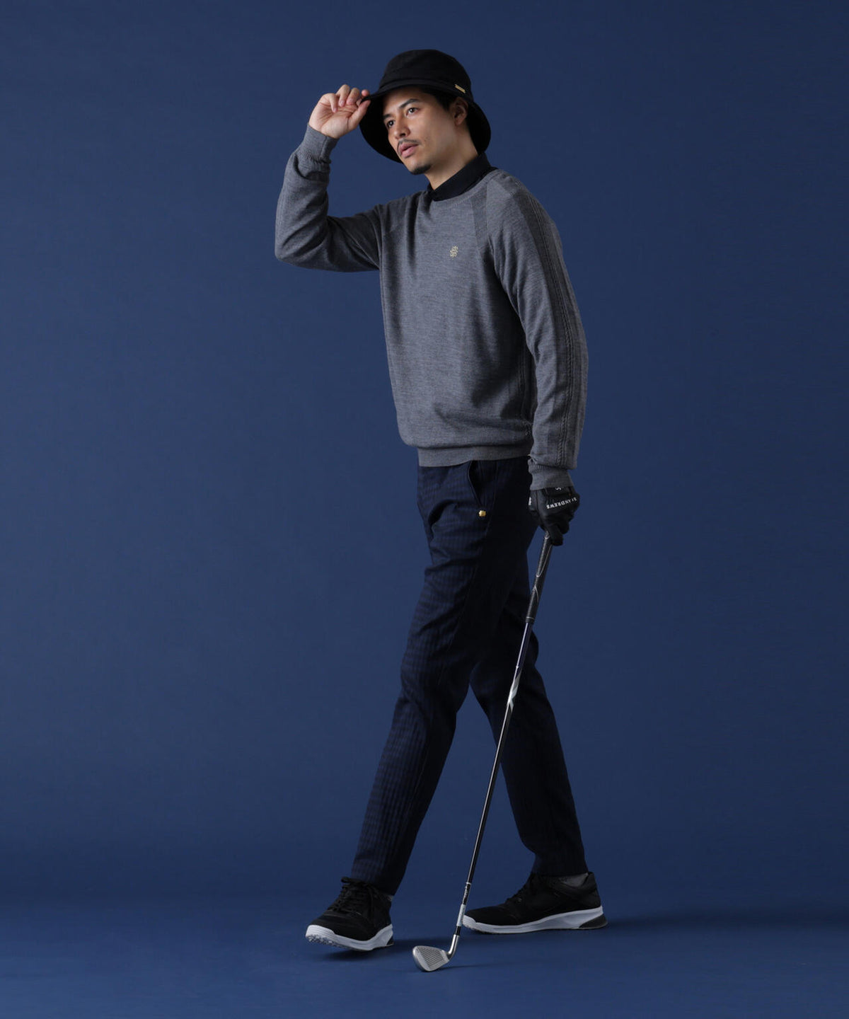 185cm C: 97 W:79 H:95 着用サイズ:L