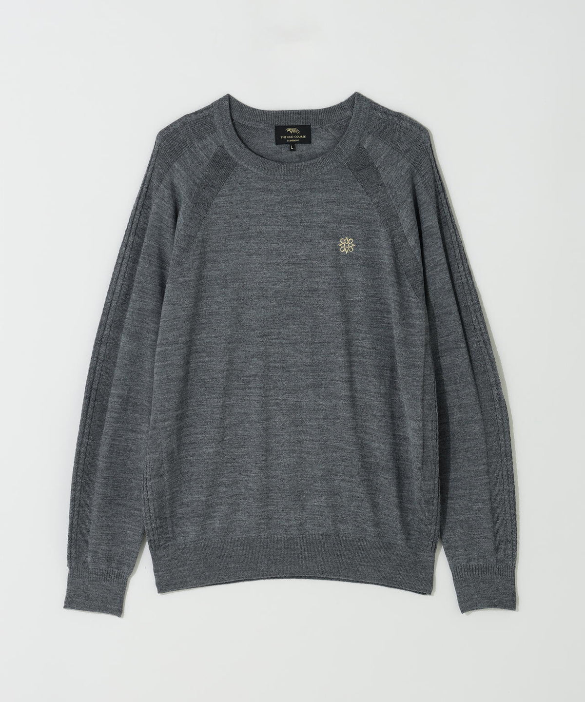 12G天竺クルーネックニットプルオーバー (MENS)