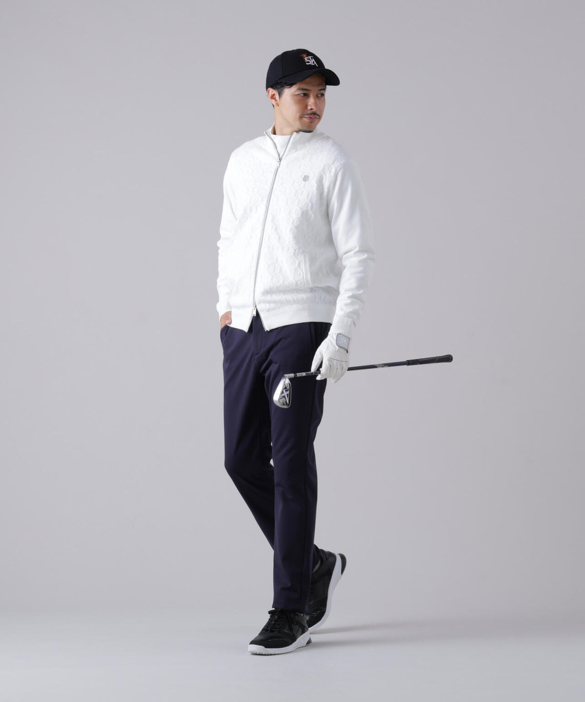 14GSTケーブルジャガードニットブルゾン (MENS)