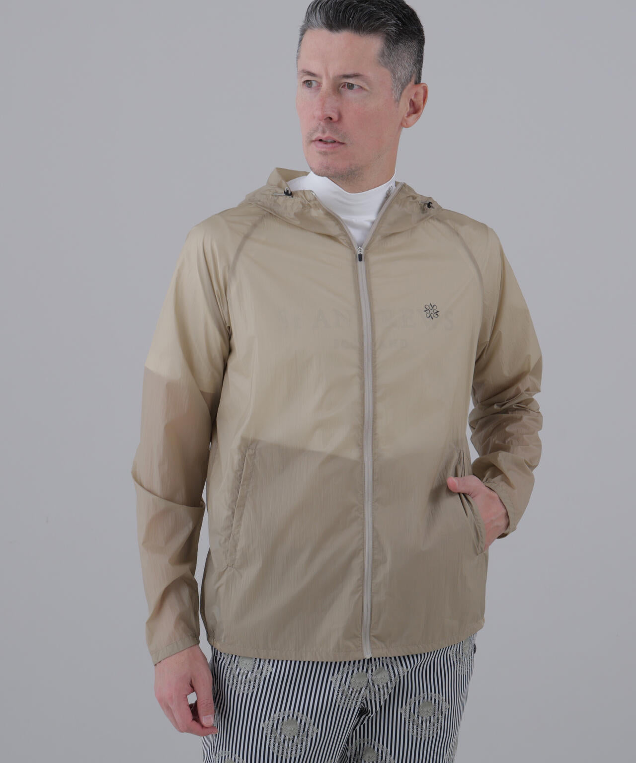 【撥水】【防風】【UVカット】ポケッタブルパーカ (UNISEX)