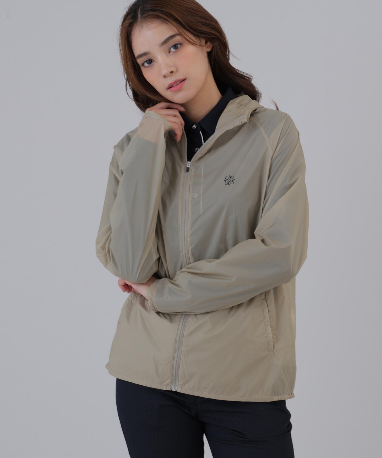 【撥水】【防風】【UVカット】ポケッタブルパーカ (UNISEX)