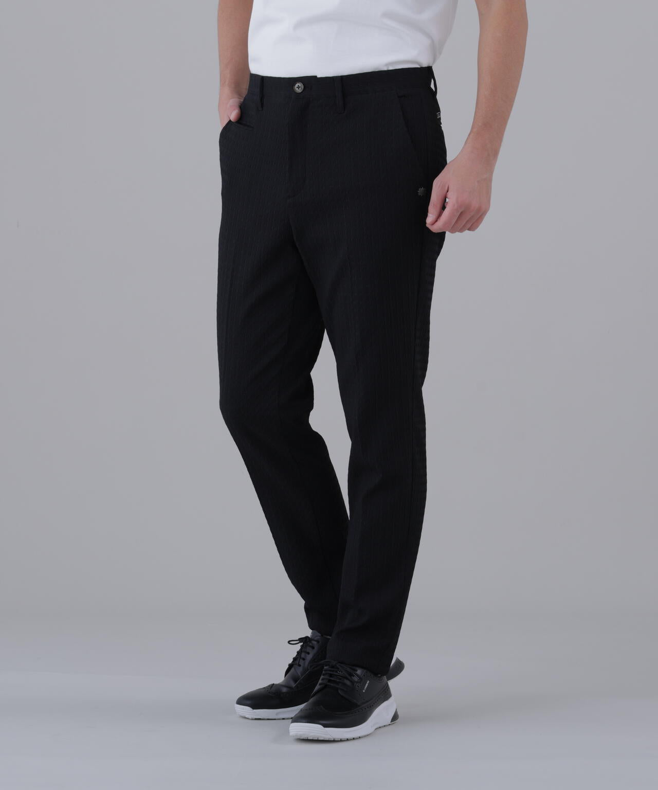 【ストレッチ】ふくれジャガードパンツ (MENS)