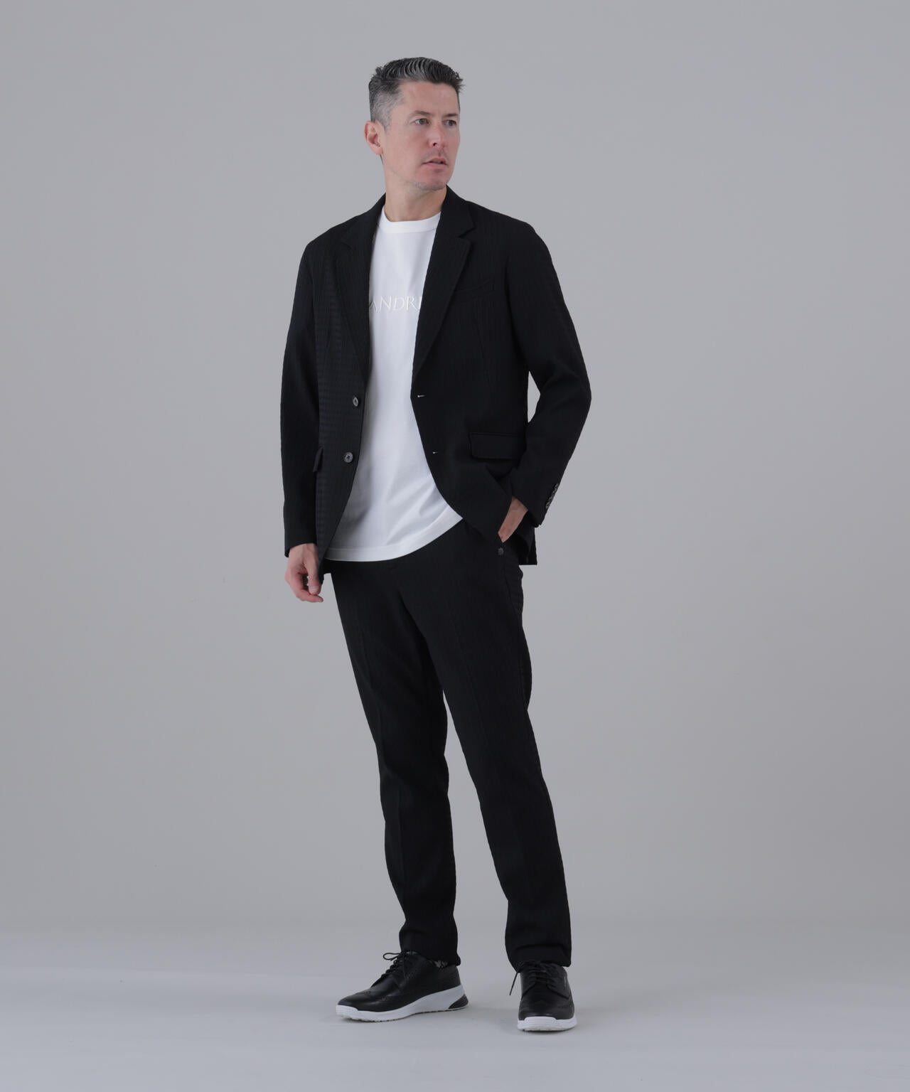 【ストレッチ】ふくれジャガードパンツ (MENS)