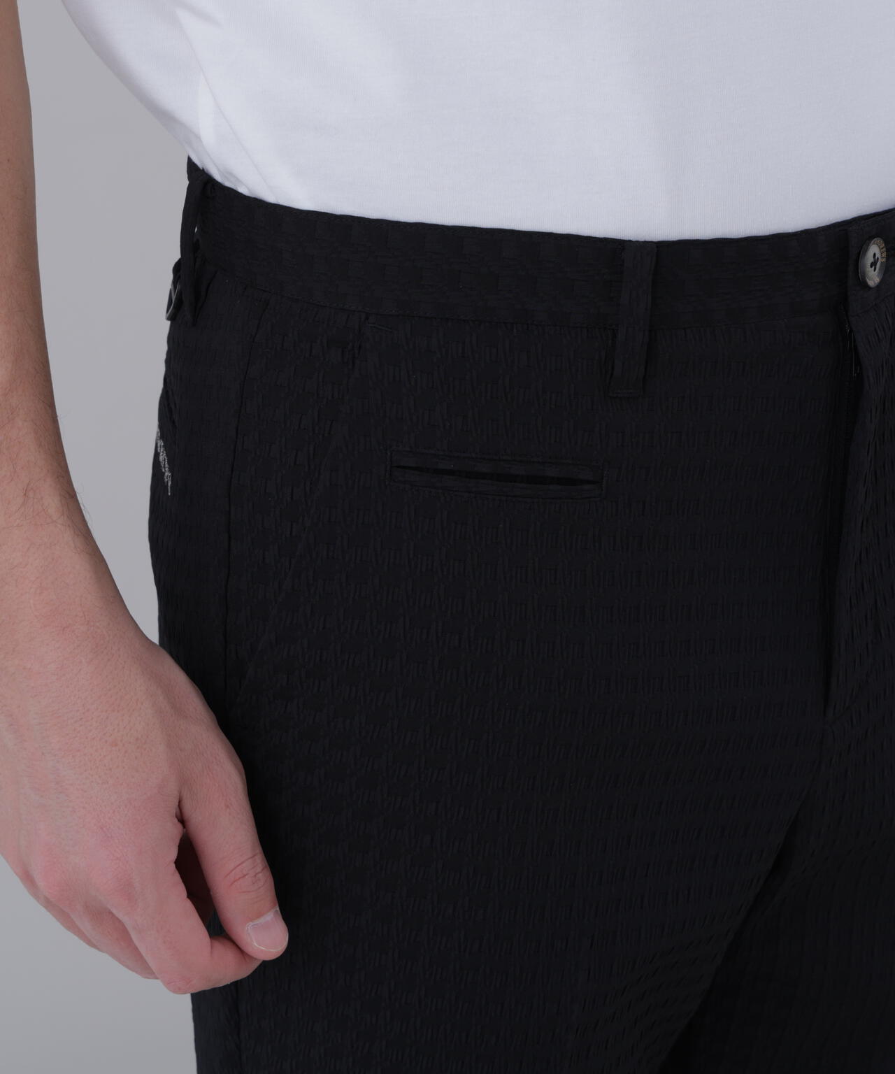 【ストレッチ】ふくれジャガードパンツ (MENS)