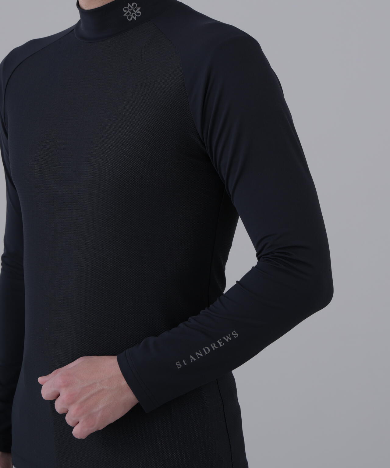 【吸水速乾】【UVカット】TWINCOT UV×メッシュ長袖ハイネックインナー (MENS)