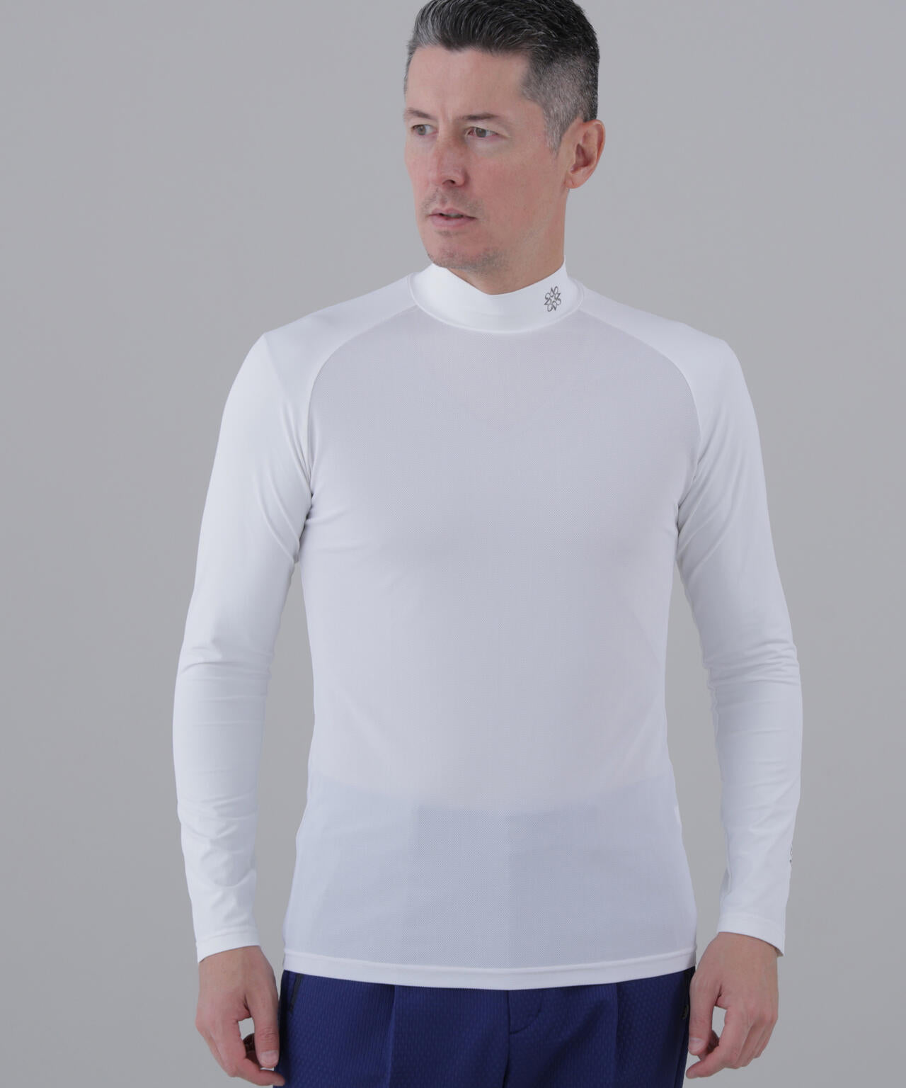 【吸水速乾】【UVカット】TWINCOT UV×メッシュ長袖ハイネックインナー (MENS)