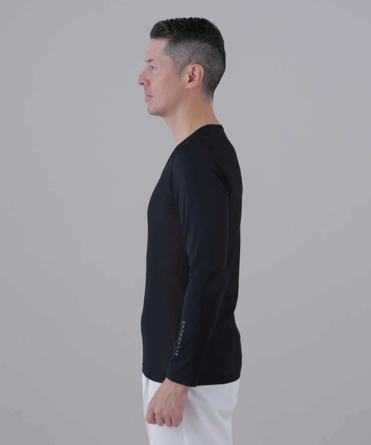 【吸水速乾】【UVカット】TWINCOt UV×メッシュ長袖Uネックインナー (MENS)