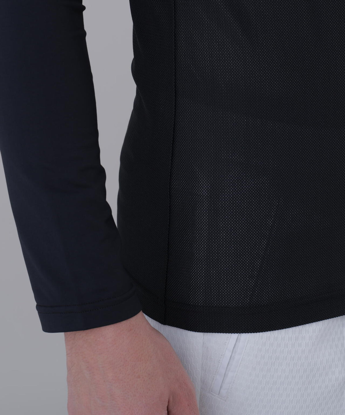 【吸水速乾】【UVカット】TWINCOt UV×メッシュ長袖Uネックインナー (MENS)