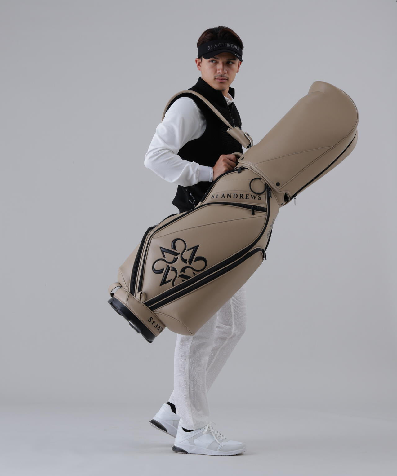 シンセティックレザーキャディーバッグ (46インチ対応) (UNISEX)