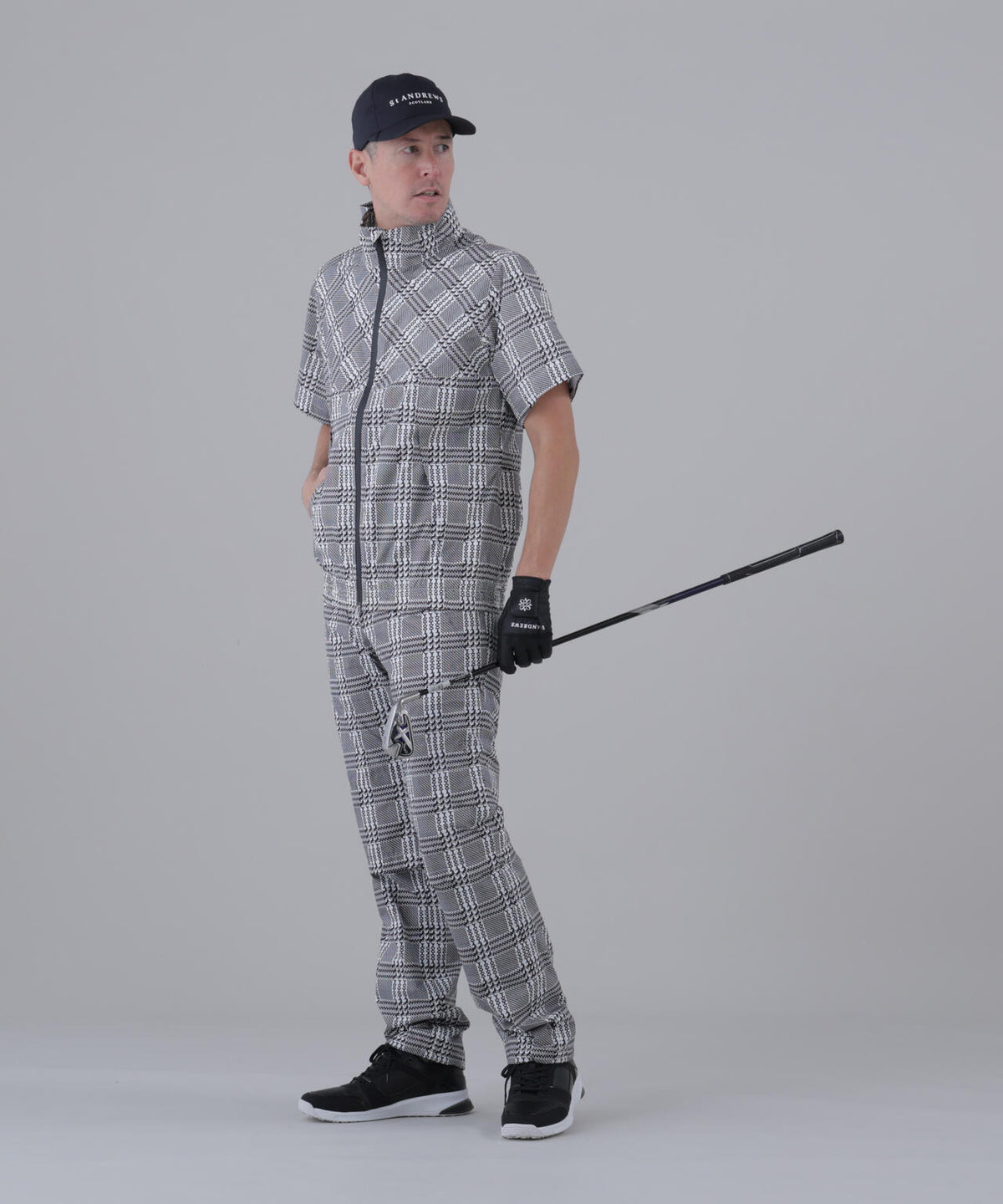 ホースビットチェックレインブルゾン (MENS)