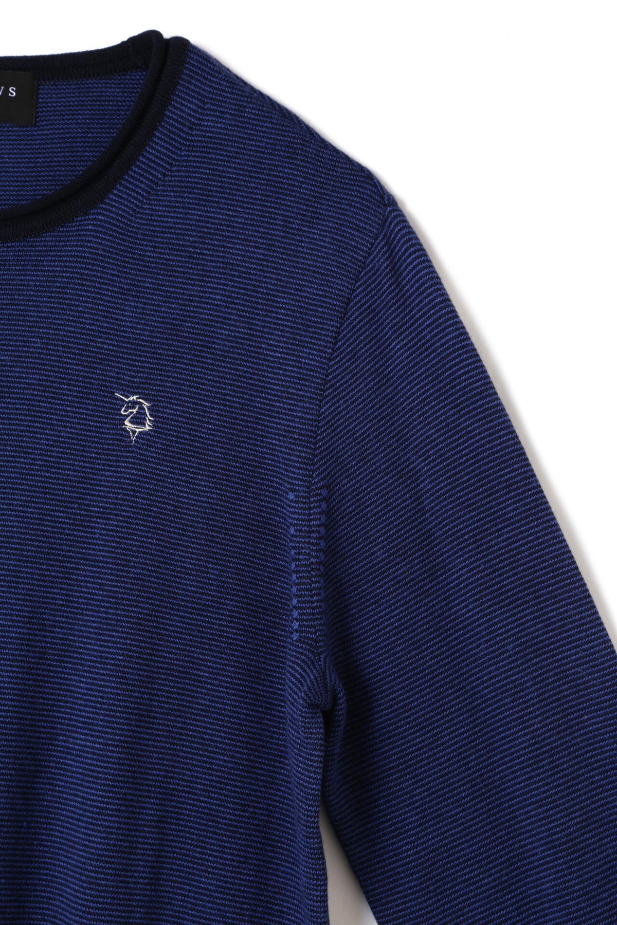 BK/シルク・カシミヤクルーネックニット