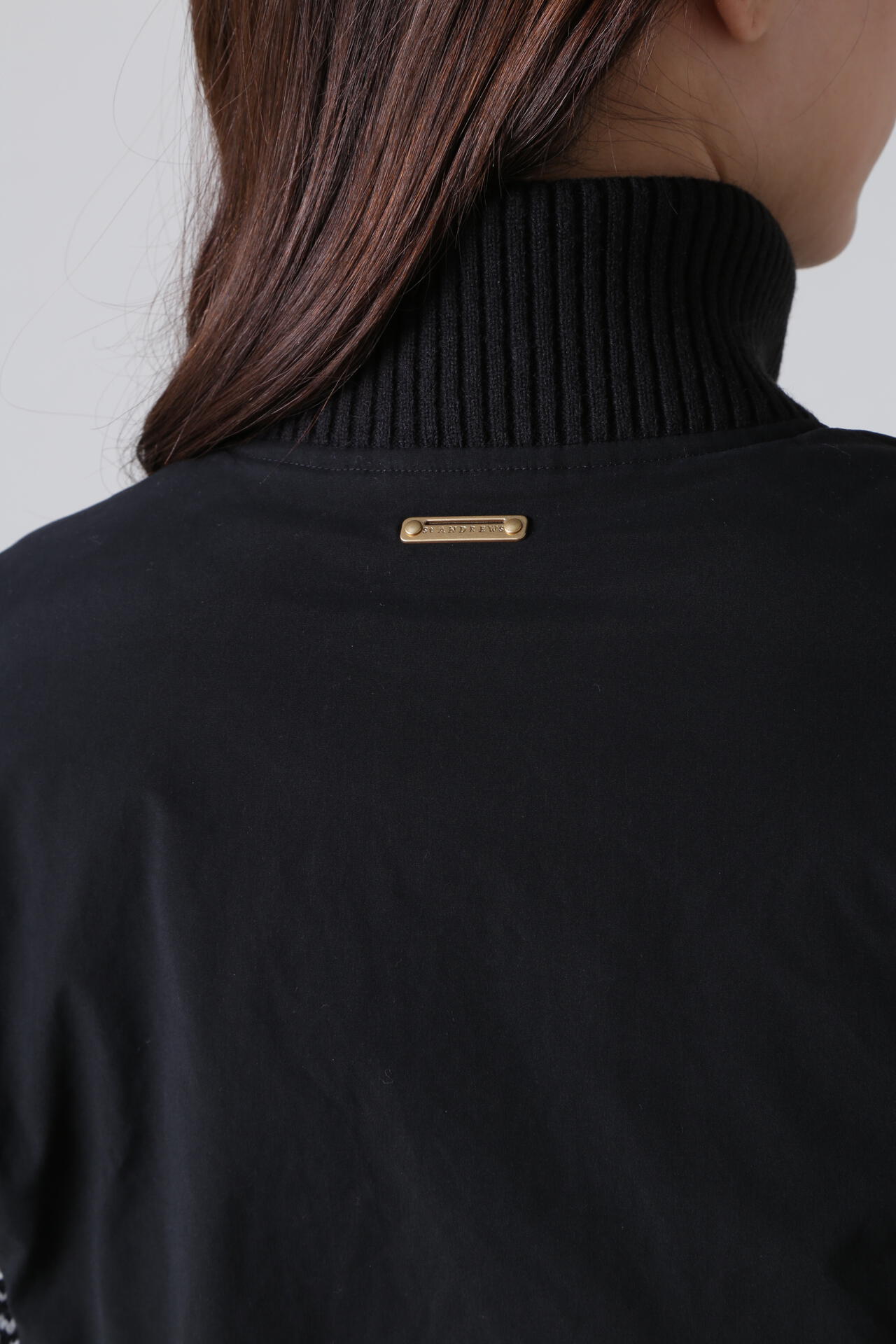 中綿袖ニットブルゾン (WOMENS)
